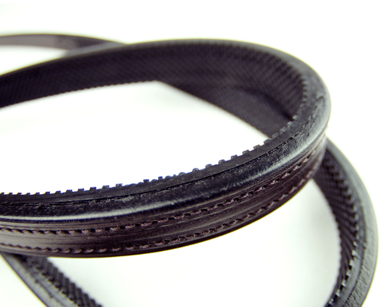 Dever Classic Dressage Reins 5/8  Full - Brown